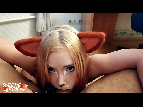 ❤️ Kitsune आफ्नो मुखमा डिक र कम निल्यो ❌  सेक्स  ❤